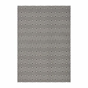 Černo-bílý venkovní koberec NORTHRUGS Karo, 200 x 290 cm