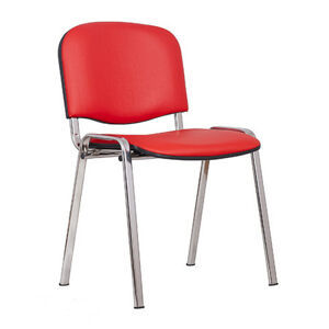 Konferenční židle ISO eko-kůže CHROM Tmavě šedá D23 EKO