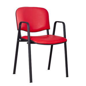 Konferenční židle ISO eko-kůže s područkami Okrová D28 EKO