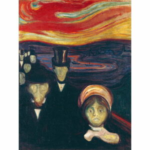 Reprodukce obrazu Edvard Munch - Anxiety, 45 x 60 cm