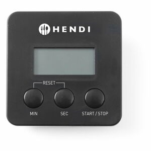 Černá digitální minutka s magnetem Hendi