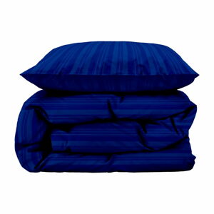 Tmavě modré damaškové prodloužené povlečení na jednolůžko 140x220 cm Noble – Södahl
