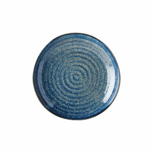 Modrý keramický talíř MIJ Indigo, ø 23 cm