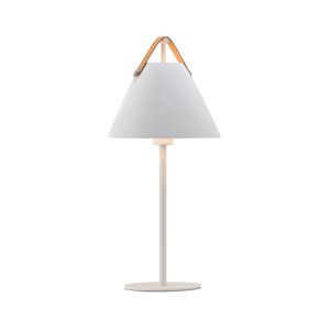 DFTP by Nordlux Stolní lampa Strap z kovu s koženým popruhem, bílá