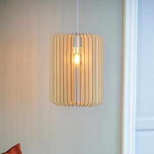 Nordlux Závěsné světlo Asti z dřevěných lamel, výška 40 cm