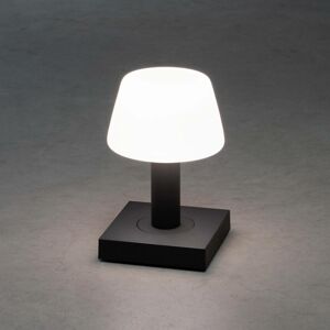 Konstsmide LED stolní lampa Monaco venkovní, baterie, šedá
