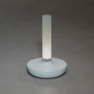 Konstsmide LED stolní lampa Biarritz, IP54 baterie RGBW, bílá