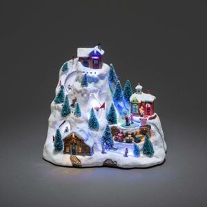 Konstsmide Christmas LED dekorační světlo sjezdovka, animace, hudba