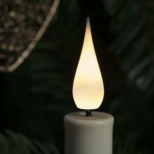 Konstsmide Christmas LED vánoční svíčky bezdrátové bílá, 3D, 12dílné