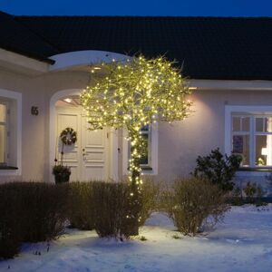 Konstsmide Christmas LED světelný řetěz venkovní 200 černá/teplá bílá