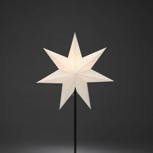 Konstsmide Christmas Dekorační papírová hvězda, 7 cípů bílá výška 65 cm