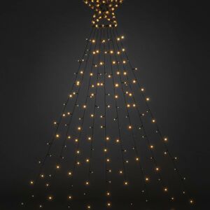 Konstsmide Christmas LED světelný závěs triangl s hvězdou