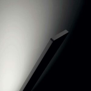 Stilnovo Stilnovo LED nástěnné světlo Lama, 3 000 K, černá