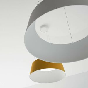Stilnovo Stilnovo Oxygen LED závěsné světlo, žlutá, Ø 75 cm