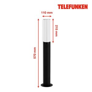 Telefunken Telefunken Bristol LED osvětlení cesty 57cm, černá