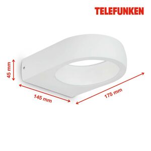 Telefunken Telefunken Puka LED venkovní nástěnné světlo, bílá