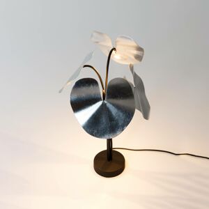 Holländer LED stolní lampa Controversia, stmívač, stříbrná