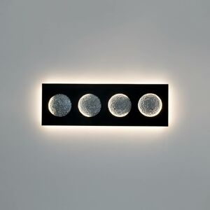 Holländer LED nástěnné světlo Fasi Della Luna černá/stříbrná