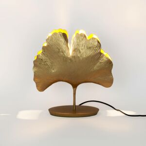 Holländer Stolní lampa Ginkgo, zlatá, 36x34cm