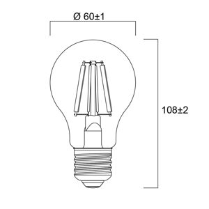Sylvania Sylvania E27 filament LED žárovka 2,3W 2700K 485lm