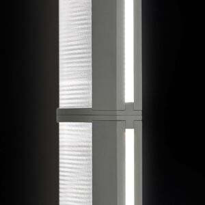 Slamp Slamp LED stojací lampa Modula lineární, skládaná, světle šedá