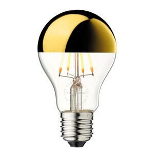 DESIGN BY US Zrcadlová lampa LED libovolná E27 zlatá 3,5W 2700K stmívatelná