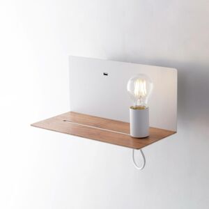 Eco-Light Nástěnné svítidlo Flash, bílé, šířka 33 cm, hliník