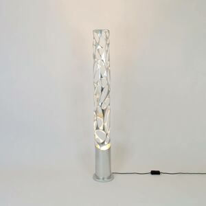 Holländer Stojací lampa Talismano, stříbrná barva, výška 176 cm, železo