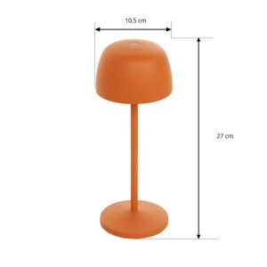 Lindby Nabíjecí stolní lampa Lindby Arietty LED, oranžová, sada 2 kusů