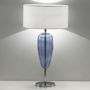 Ailati Stolní lampa Show Ogiva 82 cm modrý skleněný prvek
