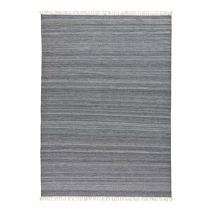 Tmavě šedý venkovní koberec z recyklovaného plastu Universal Liso, 80 x 150 cm