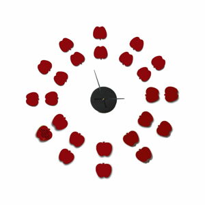 Nástěnné samolepicí hodiny Mauro Ferretti Apples, ⌀ 75 cm