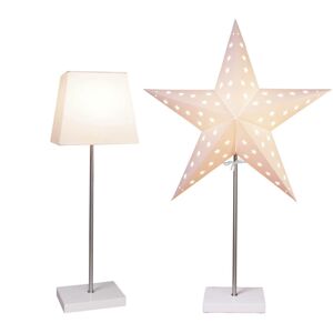 STAR TRADING Světlo Combi Pack - hvězda a stínidlo - bílá
