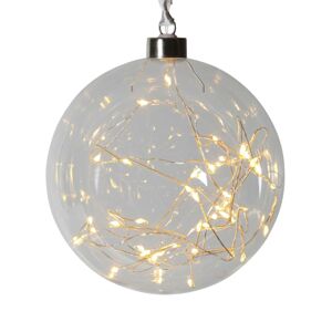 STAR TRADING Glow LED dekorační koule ze skla, Ø 15 cm čirá