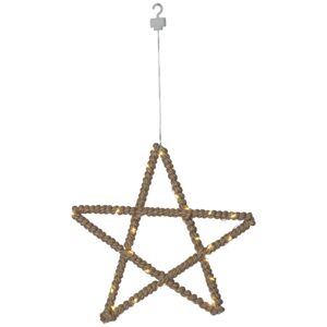 STAR TRADING Jutta LED dekorační hvězda s jutovým lankem
