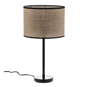 BRITOP Stolní lampa Tubo, textil, béžová, Ø 25 cm