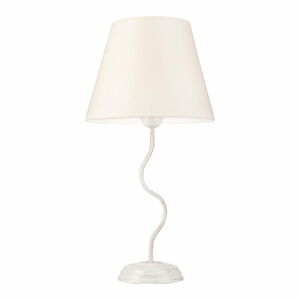 Bílá stolní lampa s textilním stínidlem, výška 52 cm Fabrizio – LAMKUR