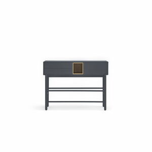 Tmavě šedý konzolový stolek 35x120 cm Corvo - Teulat