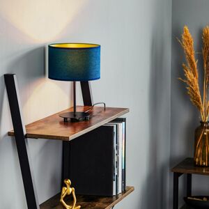 Euluna Stolní lampa Golden Roller modrá/zlatá výška 30cm