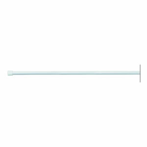 Bílá tyč na sprchový závěs s nastavitelnou délkou iDesign, délka 198 - 275 cm