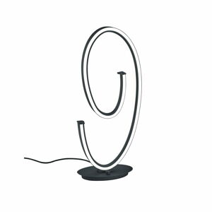 Černá LED stolní lampa s hlasovým ovládáním/s ovládáním pomocí mobilní aplikace s kovovým stínidlem (výška 65 cm) Ciola – CINQUE