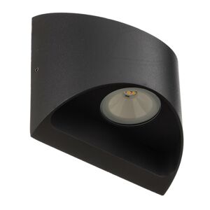 Eco-Light Venkovní nástěnné LED svítidlo Dodd hliník/půlkruh