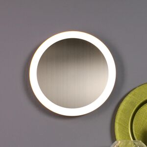 Eco-Light LED nástěnné svítidlo Moon Ø 50 cm, stříbrné