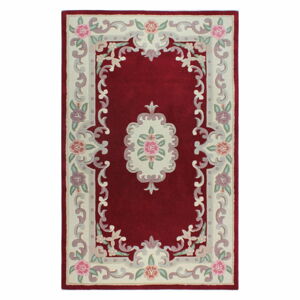 Červený vlněný koberec Flair Rugs Aubusson, 75 x 150 cm