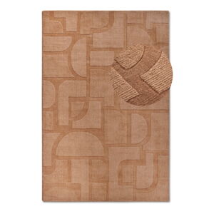 Hnědý ručně tkaný vlněný koberec 80x150 cm Alexis – Villeroy&Boch