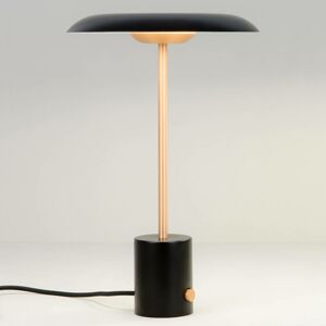 FARO BARCELONA LED stolní lampa Hoshi se stmívačem, černá-měď