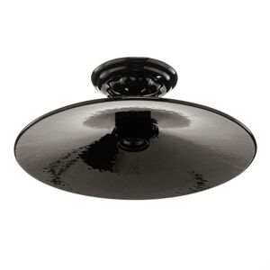 Ferroluce Černé keramické stropní světlo Edoardo, 31 cm