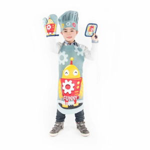 Bavlněná dětská kuchyňská sada 4 ks Robot - Tiseco Home Studio