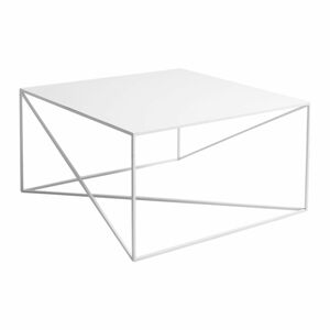 Bílý konferenční stolek CustomForm Memo, 100 x 100 cm
