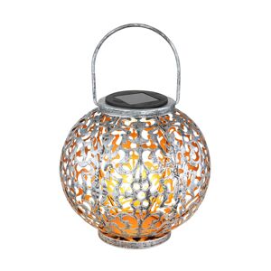 Globo LED solární dekorativní koule 36742 stříbrná